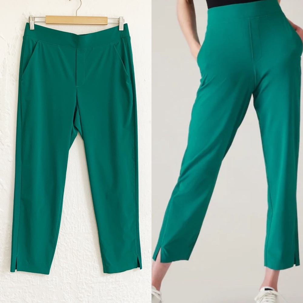Athleta Brooklyn Ankle Pant Emerald Green Sz 10